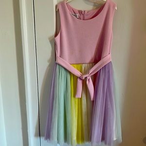 Girl pastel rainbow dress